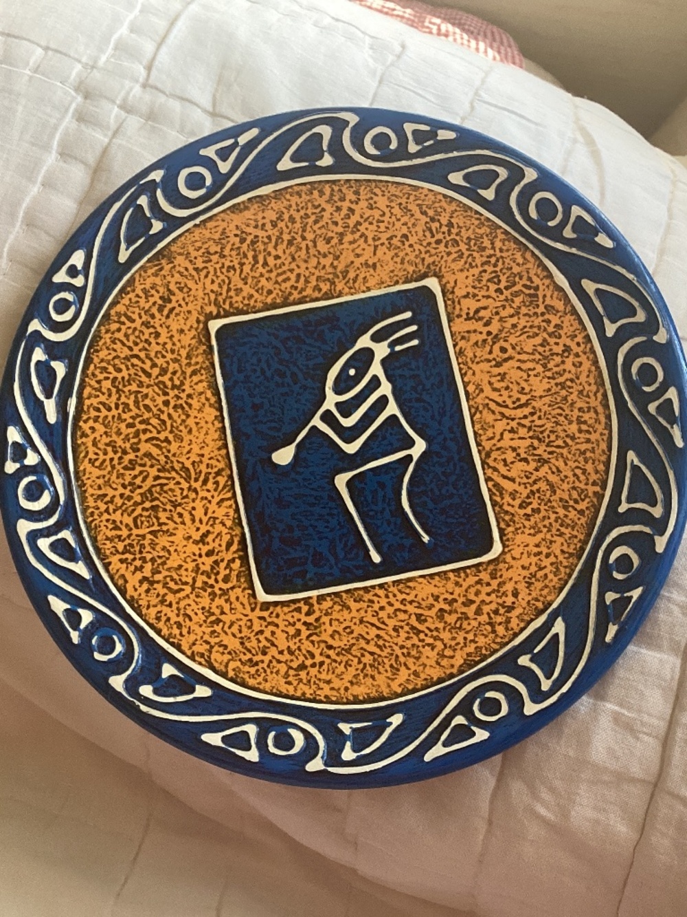 TATIANA BODDEN SIGNED COLORFUL DECORATIVE CERAMIC PLATE